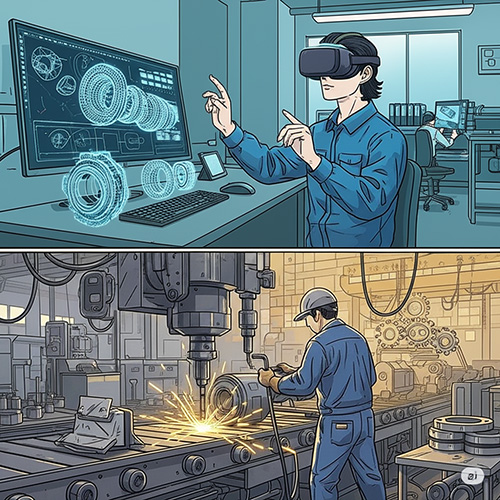 SM（切削加工）とAM（積層造形）の選択フローチャート